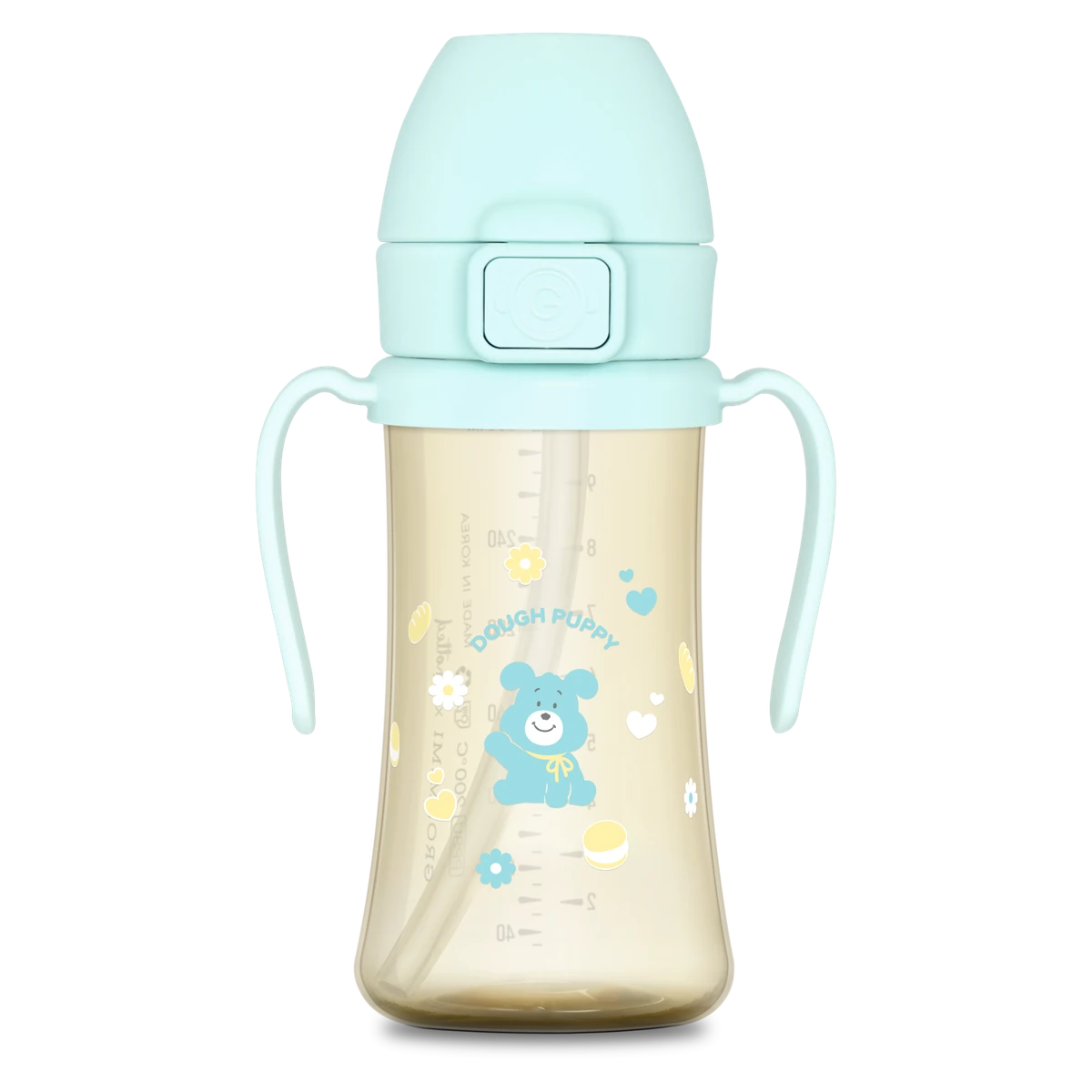 PPSU szívószálas itatópoharak — Dough Puppy, 300 ml