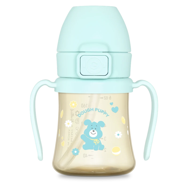 PPSU szívószálas itatópoharak — Dough Puppy, 200 ml
