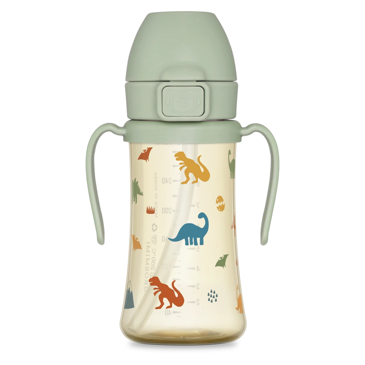 PPSU szívószálas itatópoharak — Dino, 300 ml