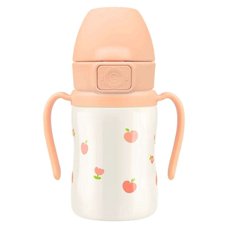 Rozsdamentes termo itatópoharak — Peach Flower, 200 ml