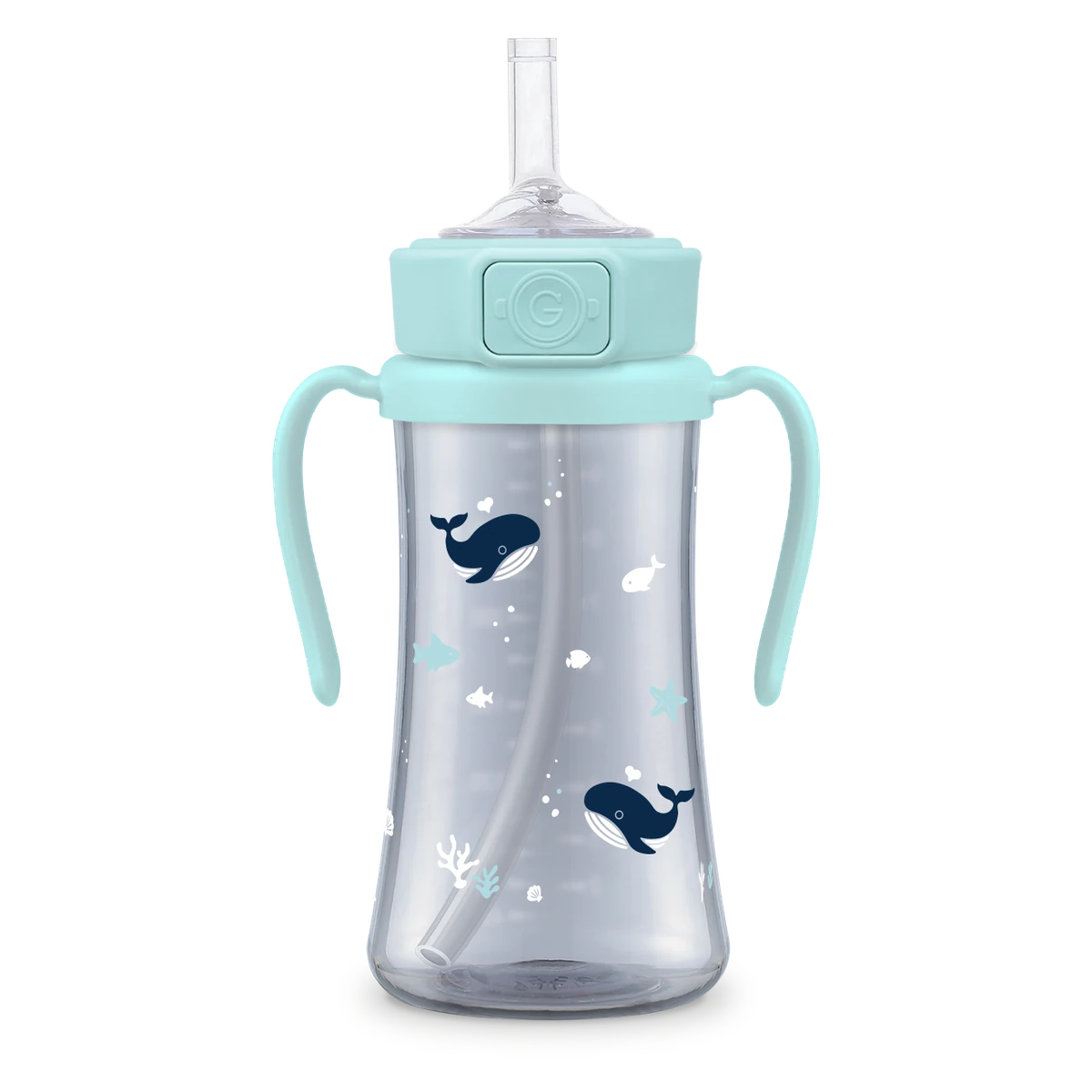 PPSU szívószálas itatópoharak — Baby Whale, 300 ml