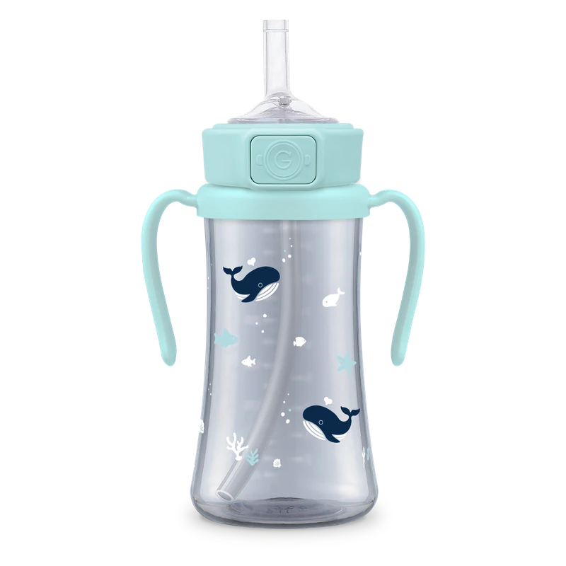 PPSU szívószálas itatópoharak — Baby Whale, 300 ml